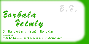 borbala helmly business card